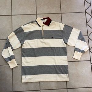 Tommy Hilfiger size large long sleeve Rugby shirt
